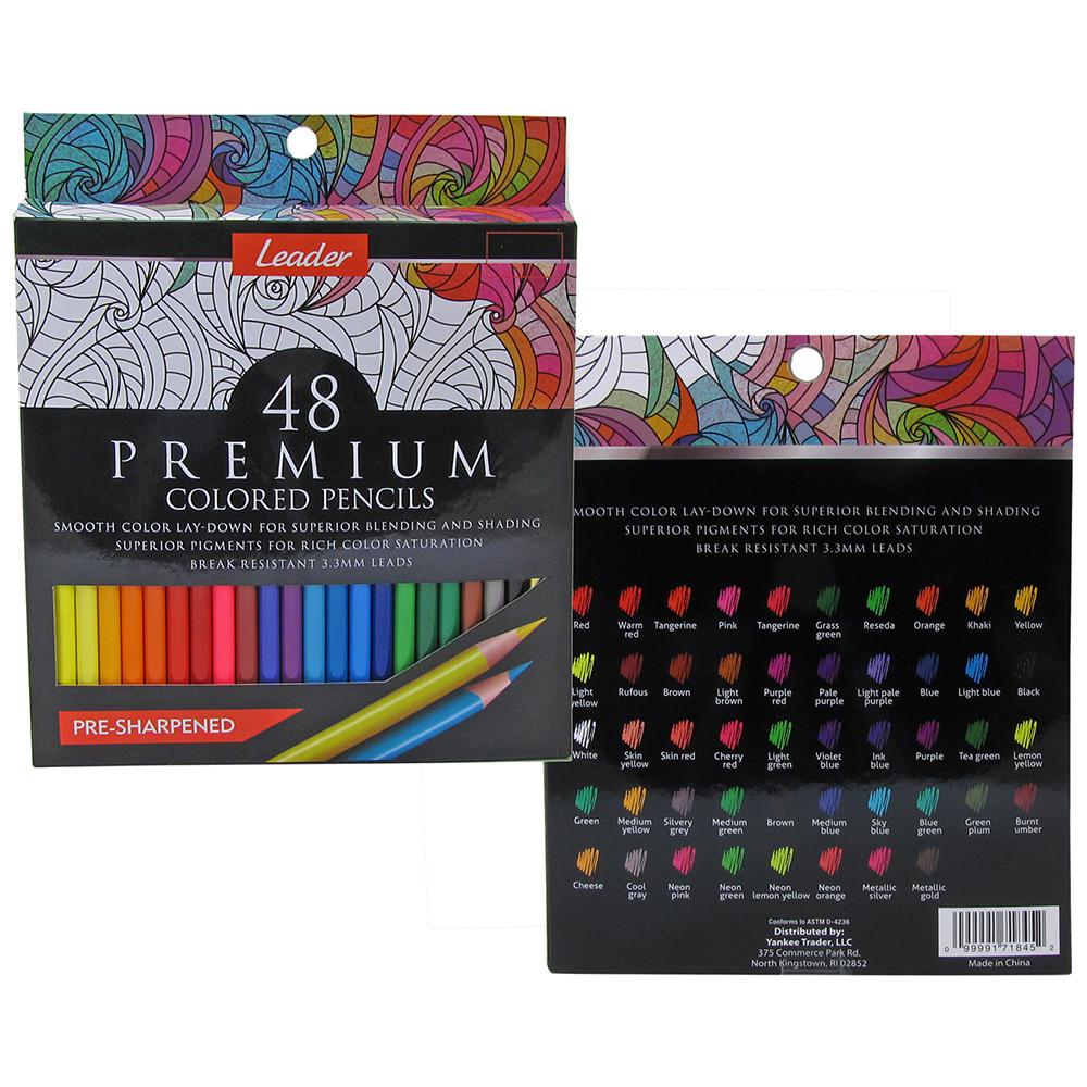 Great2bColorful Premium Pre-Sharpened Colored Pencil Set - 48 Colors