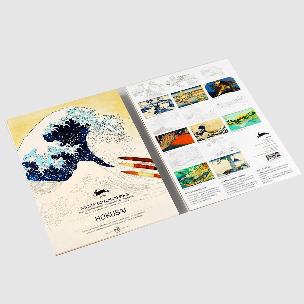 Hokusai's Serenity: A Coloring Book Inspired by Katsushika Hokusai