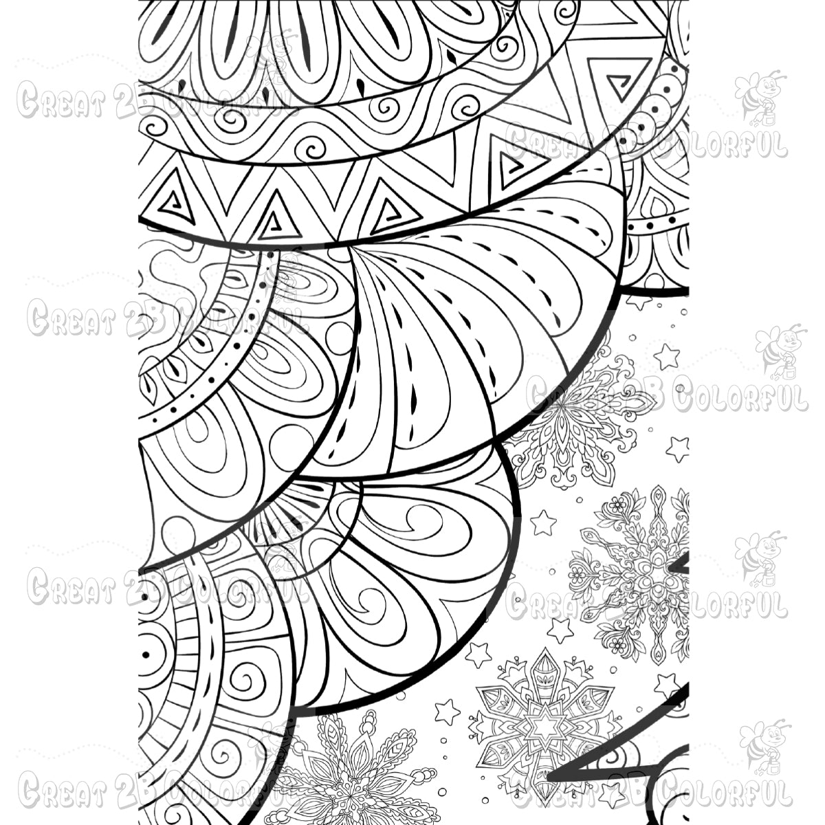 Great2bColorful Instant Downloads -" Let It Snow" - 9 Coloring Pages