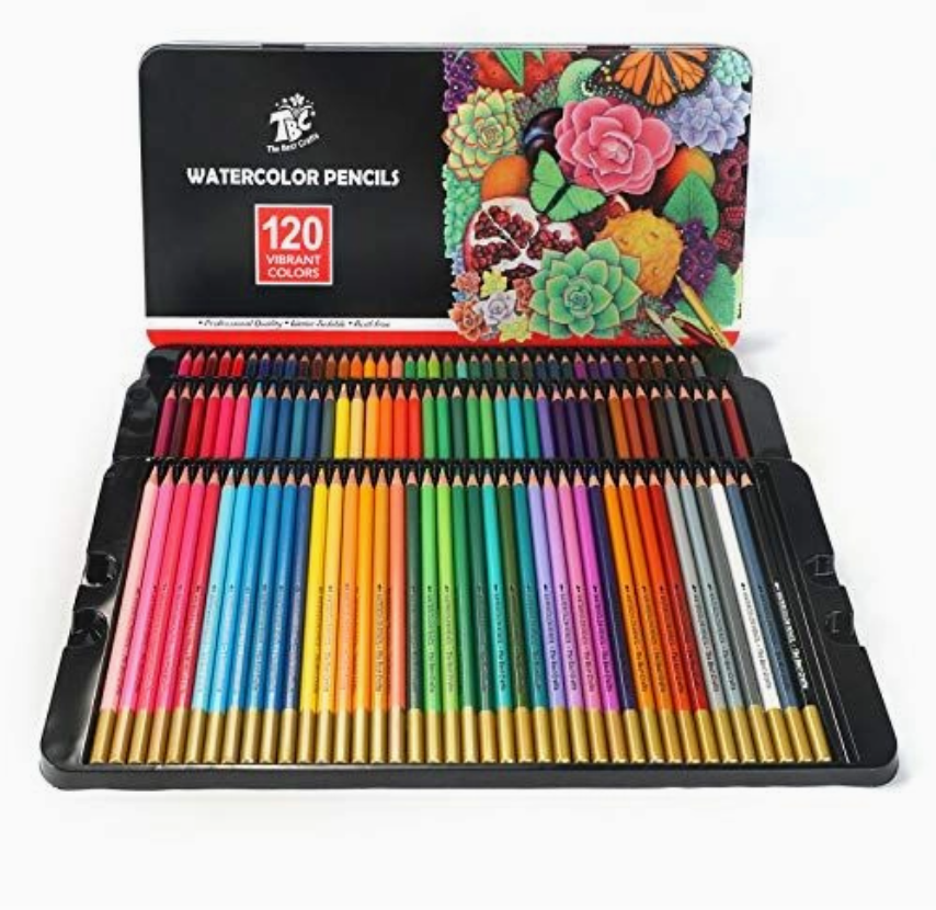TBC Watercolor Pencils - 120 Vibrant Colors