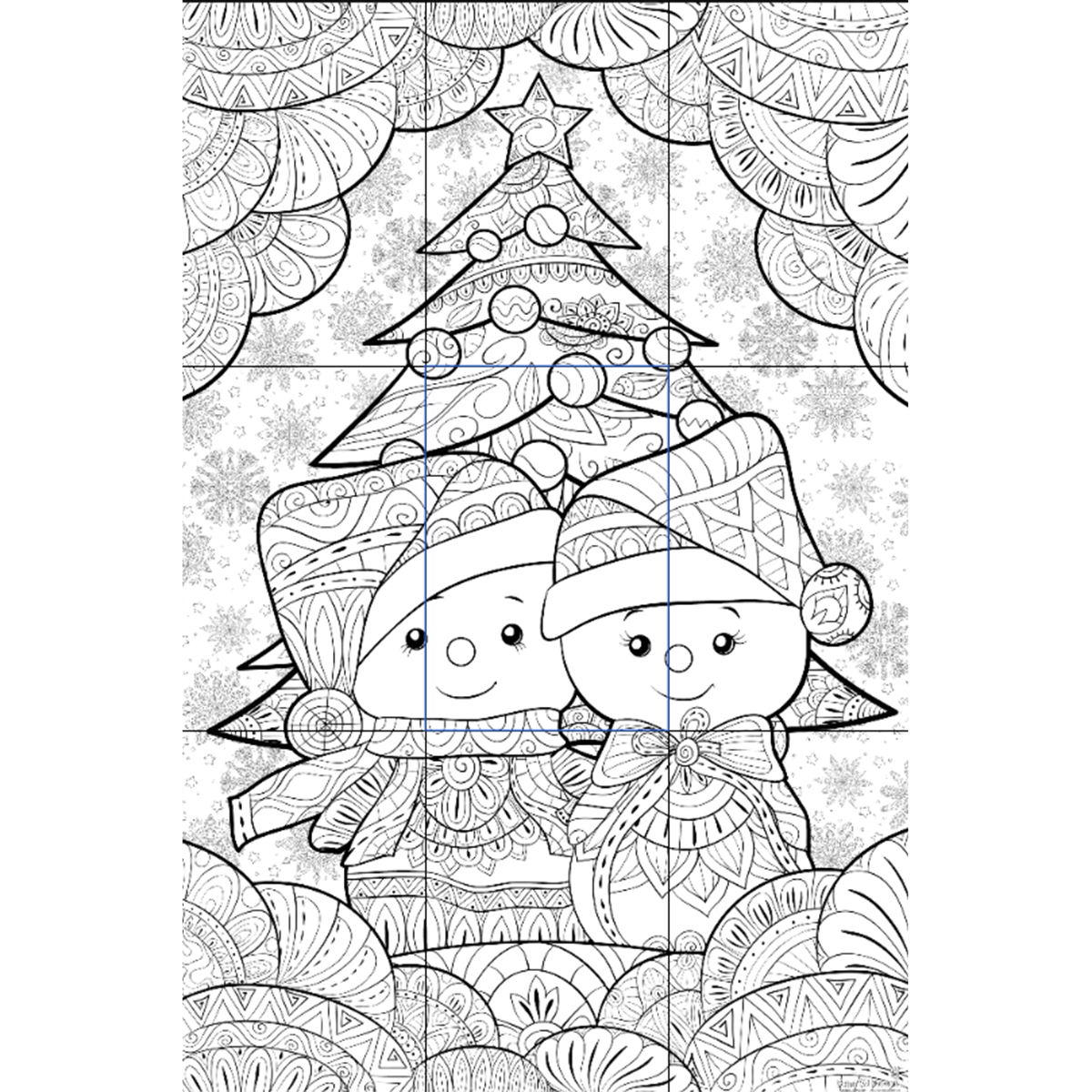 Great2bColorful Instant Downloads -" Let It Snow" - 9 Coloring Pages