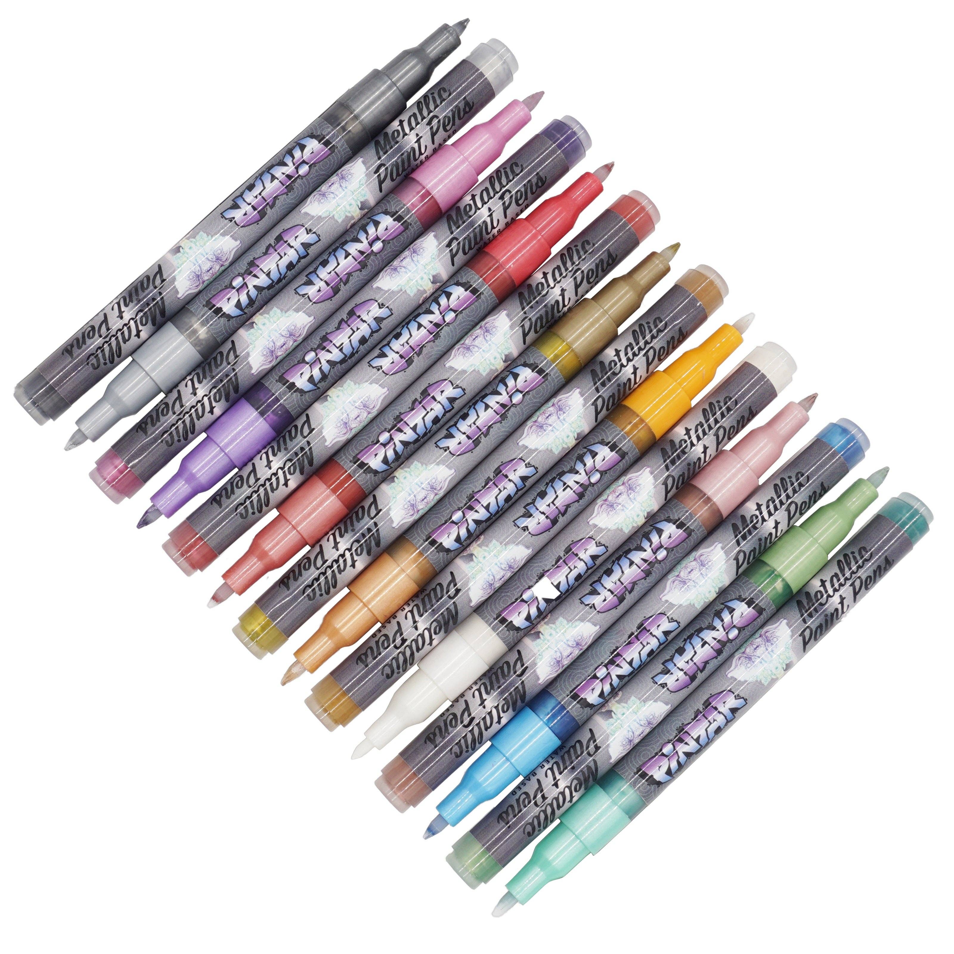 Pintar Premium Bright Metallic Paint Pens - 14 Colors