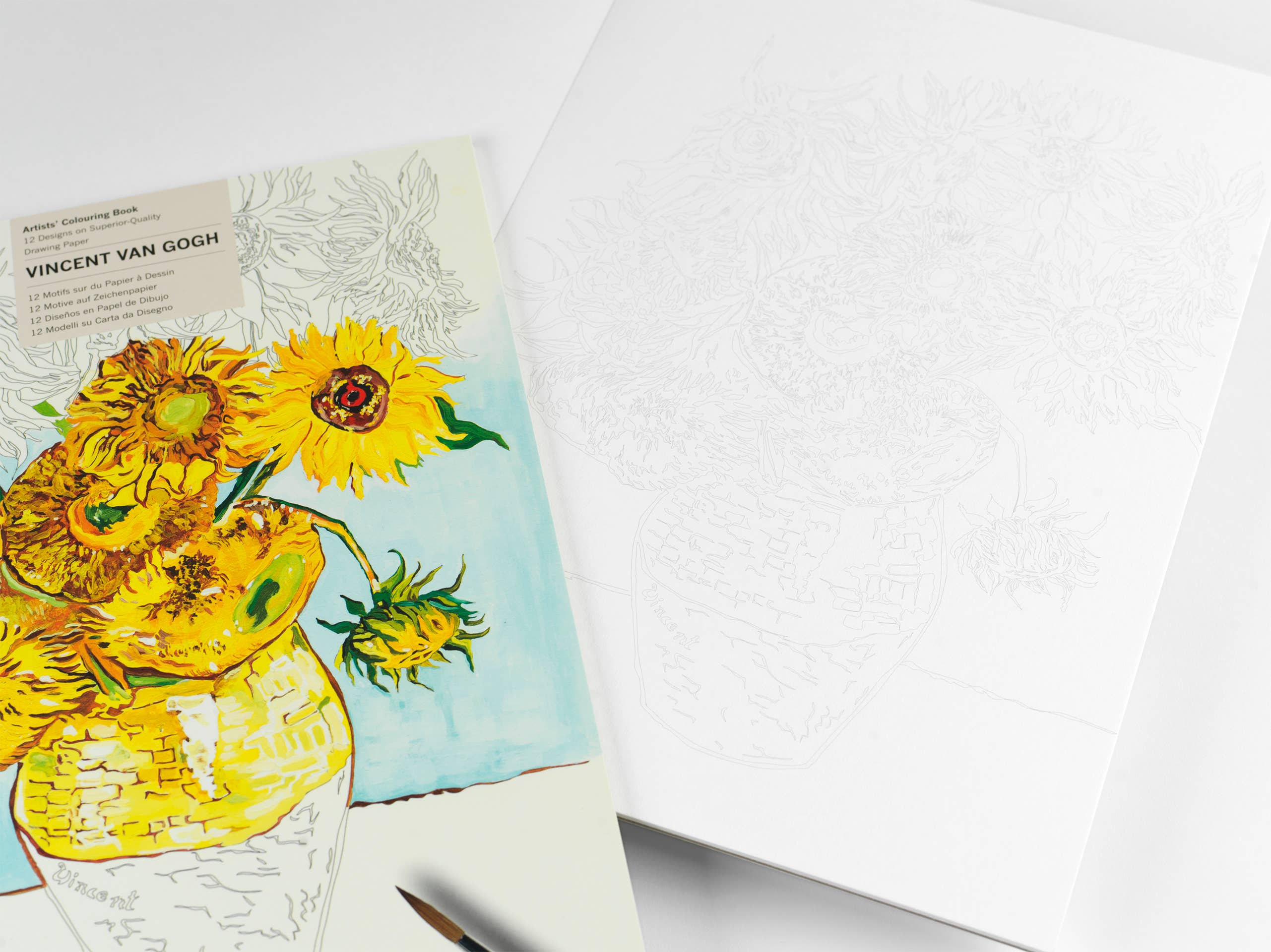 Van Gogh Dreams: A Vincent Van Gogh Inspired 16 Page Professional Colouring Experience