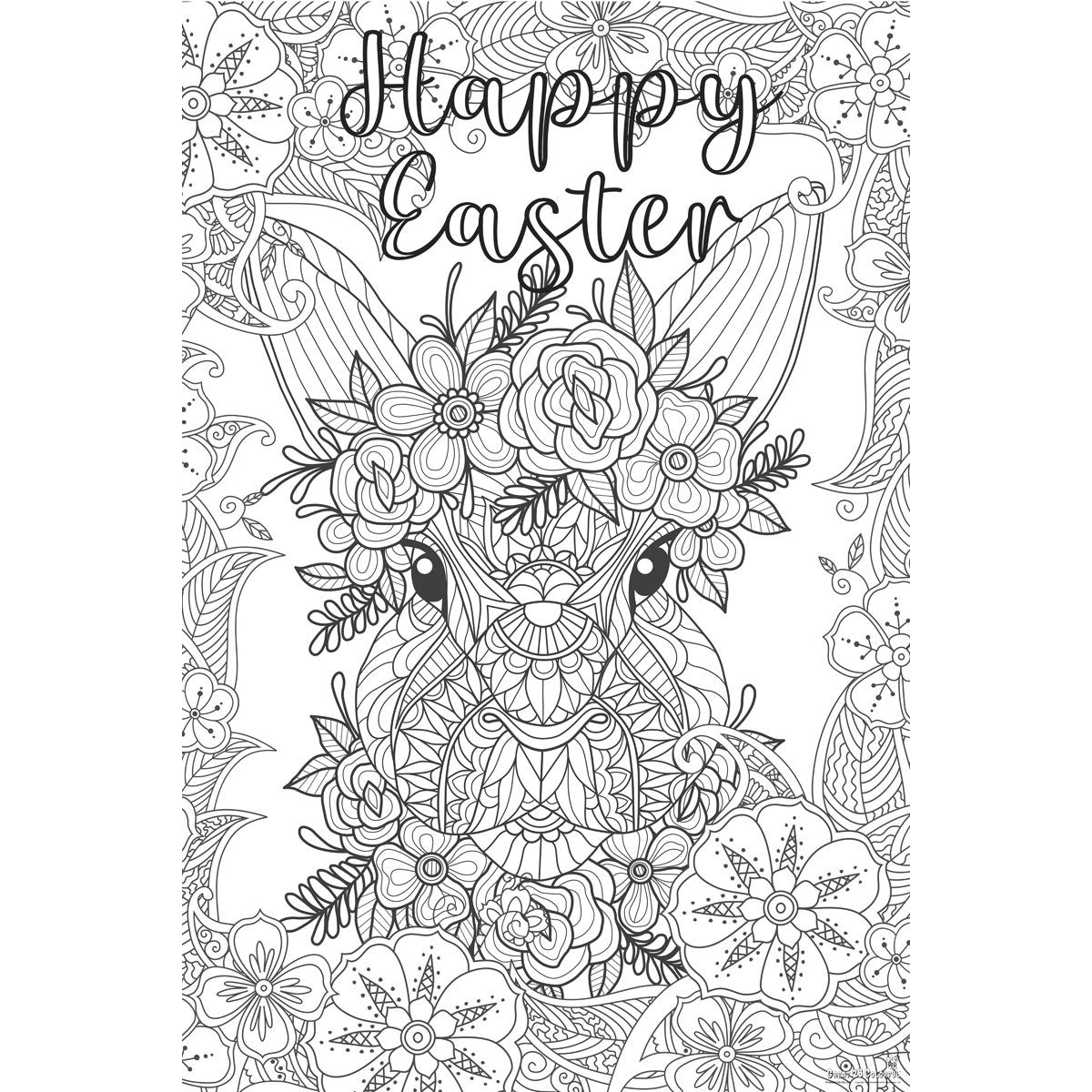 Great2bColorful Coloring Poster - "Some-Bunny Loves You"