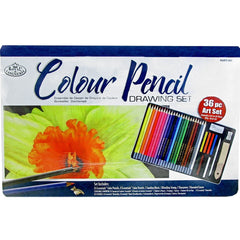 Royal & Langnickel Colour Pencil Drawing Set - 36 Pieces