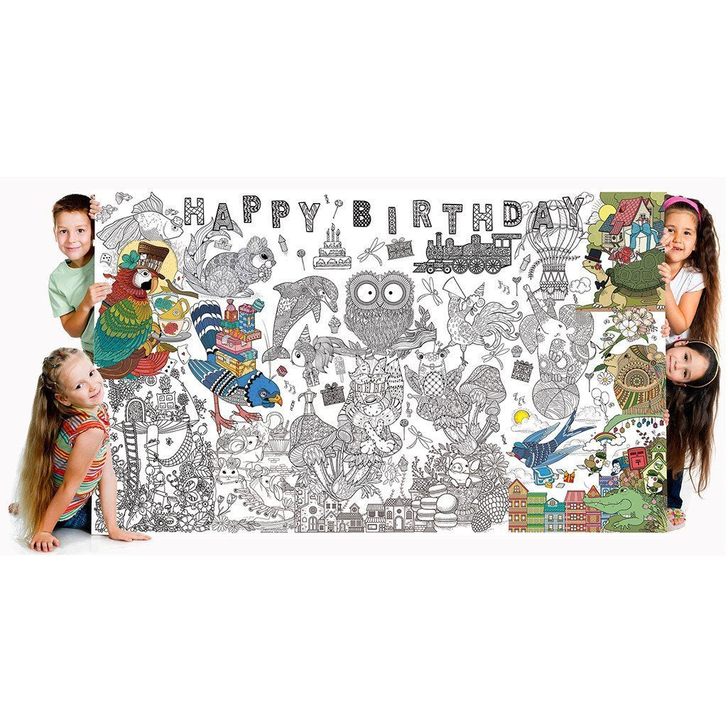 Great2bColorful Coloring Posters - Happy Birthday