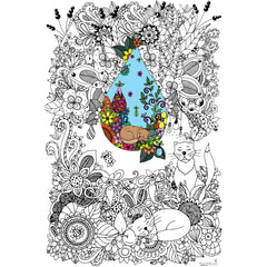 Great2bColorful - Doodle Art Cats Coloring Poster
