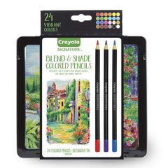 Crayola Signature Blend & Shade Soft Core Colored Pencils (24 pencils)