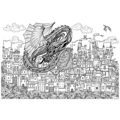 Great2bColorful - Castles Under Siege Coloring Poster