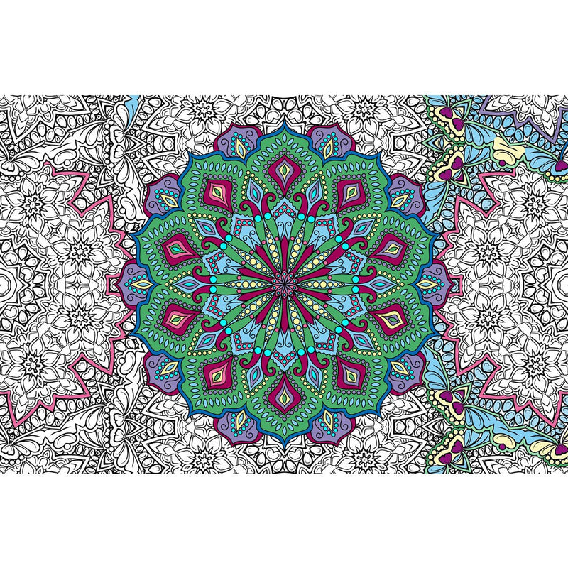 Great2bColorful - Circle of Life Mandala Coloring Poster
