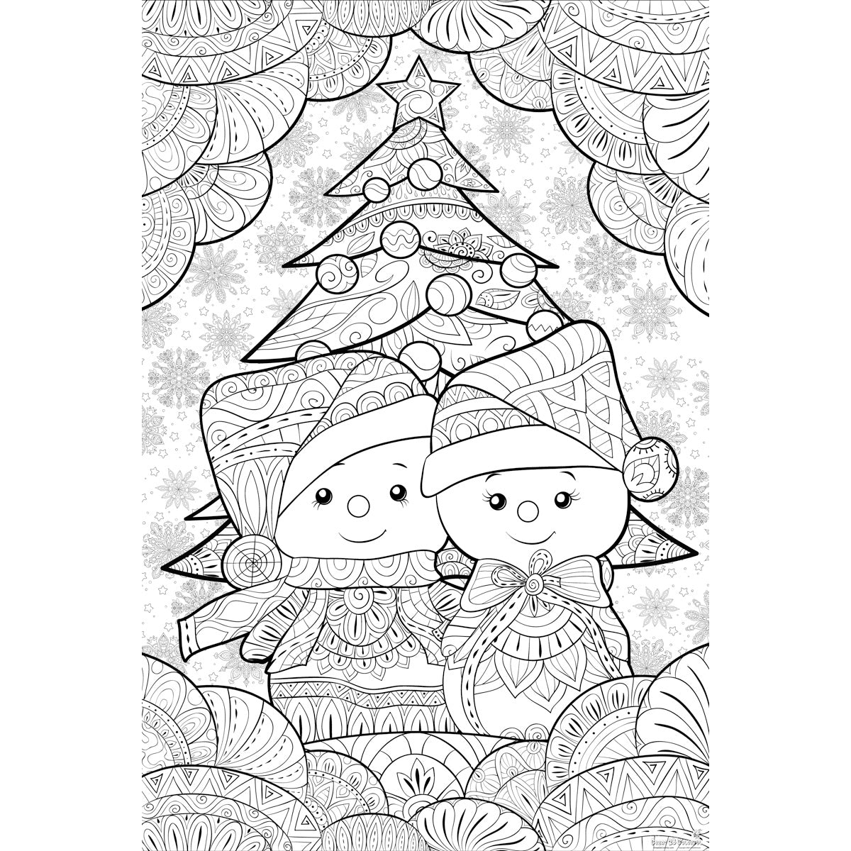 Great2bColorful Coloring Posters - Let It Snow