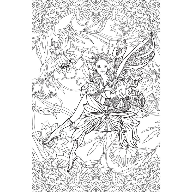 Great2bColorful - Fairy Garden Coloring Poster