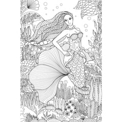 Great2bColorful - Lady Of The Sea Coloring Poster