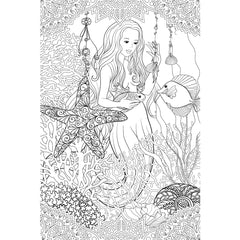 Great2bColorful - Mystical Mermaid Coloring Poster
