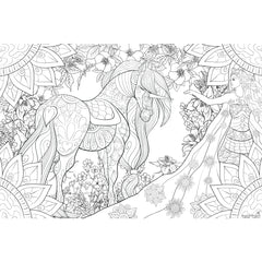 Great2bColorful Coloring Posters - Magical Garden