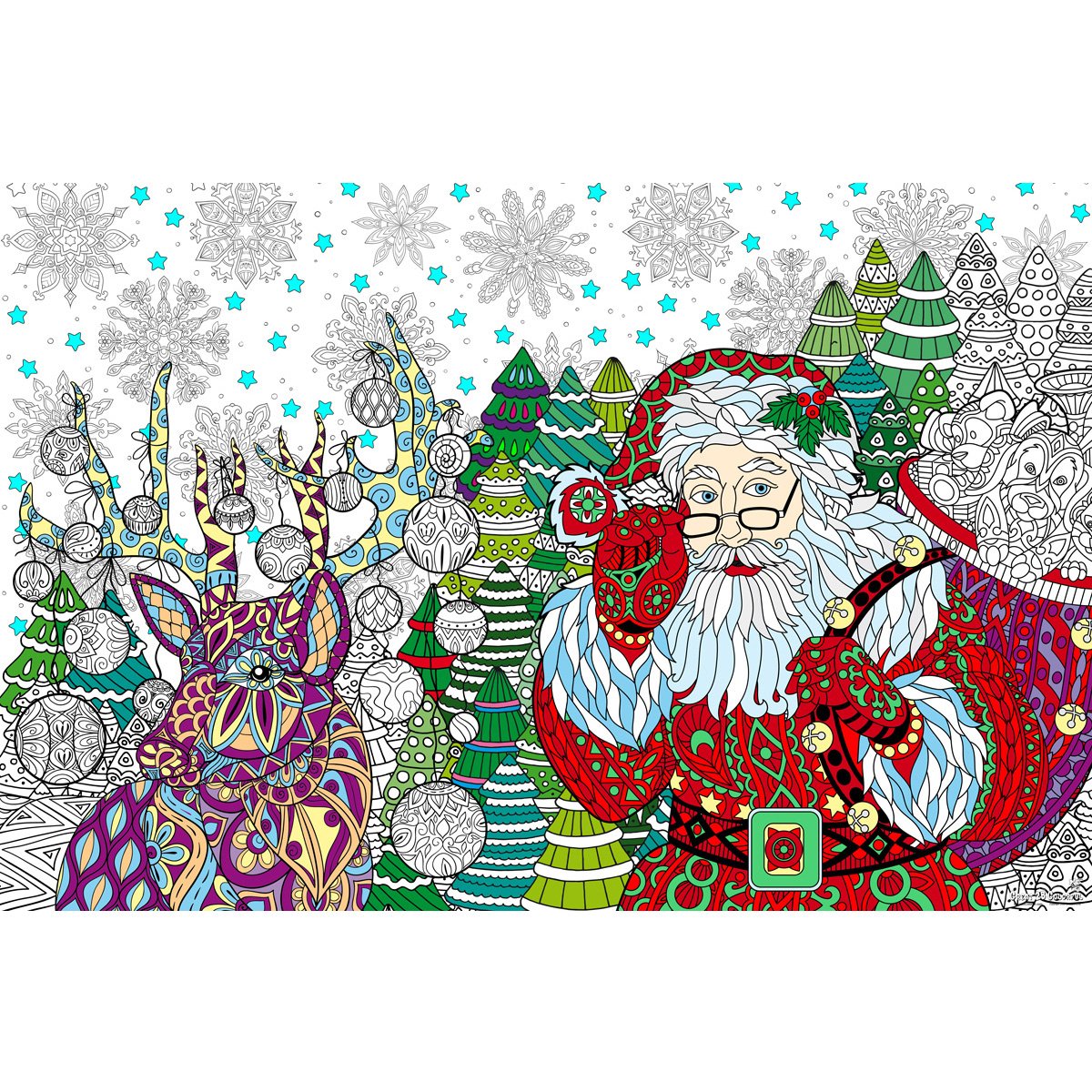 Great2bColorful Coloring Posters - North Pole
