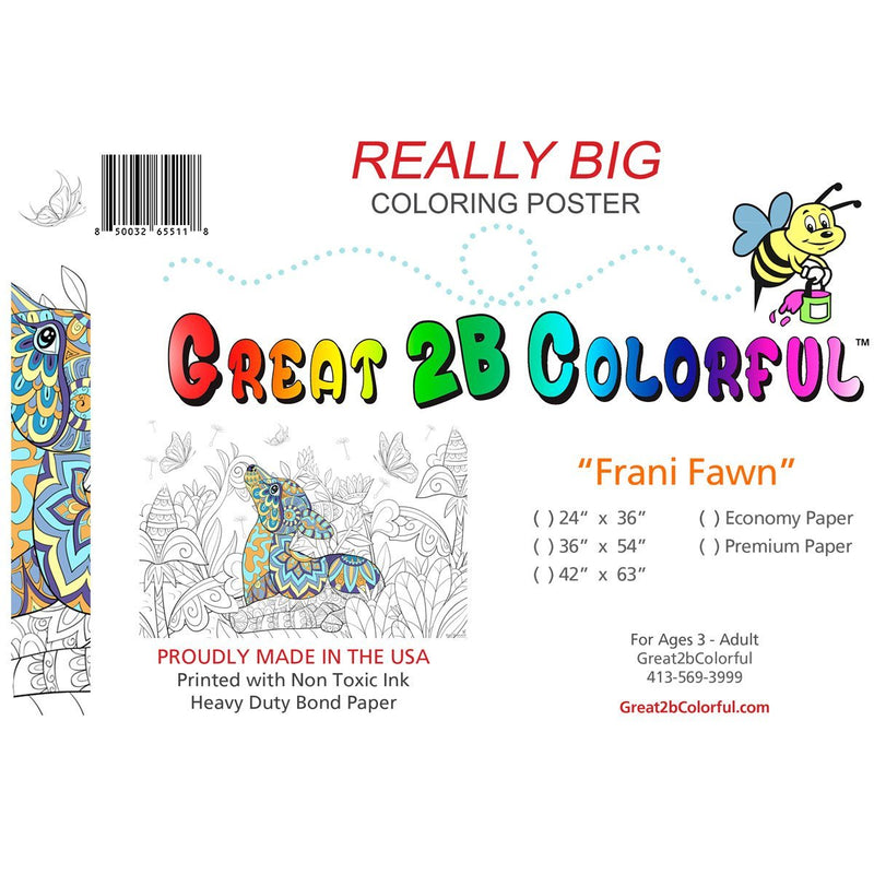 Great2bColorful Coloring Posters - Frani Fawn