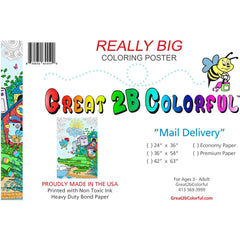 Great2bColorful Coloring Poster - Mail Delivery