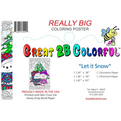 Great2bColorful Coloring Posters - Let It Snow