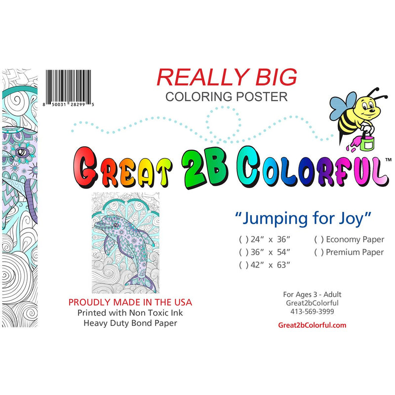 Great2bColorful Coloring Posters - Jumping For Joy