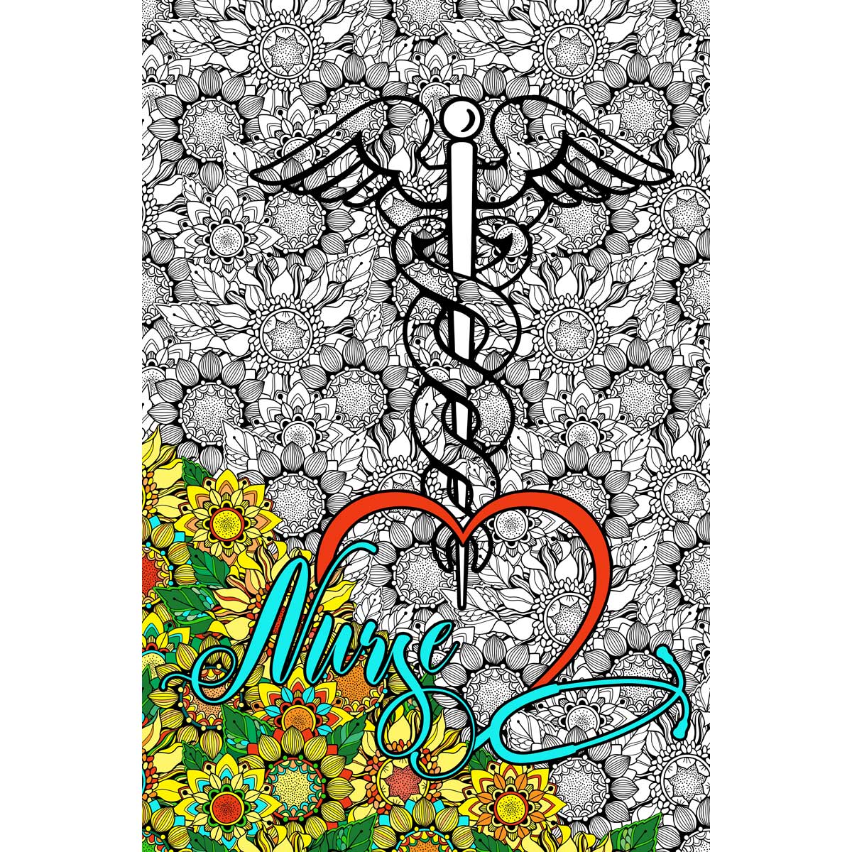 Great2bColorful  - NURSE - For All You Do Coloring Poster