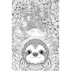 Great2bColorful - Pokie The Sloth Coloring Poster