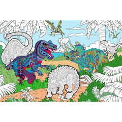Great2bColorful - Dinosaurs Coloring Poster