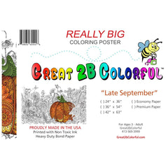 Great2bColorful - Late September Coloring Poster