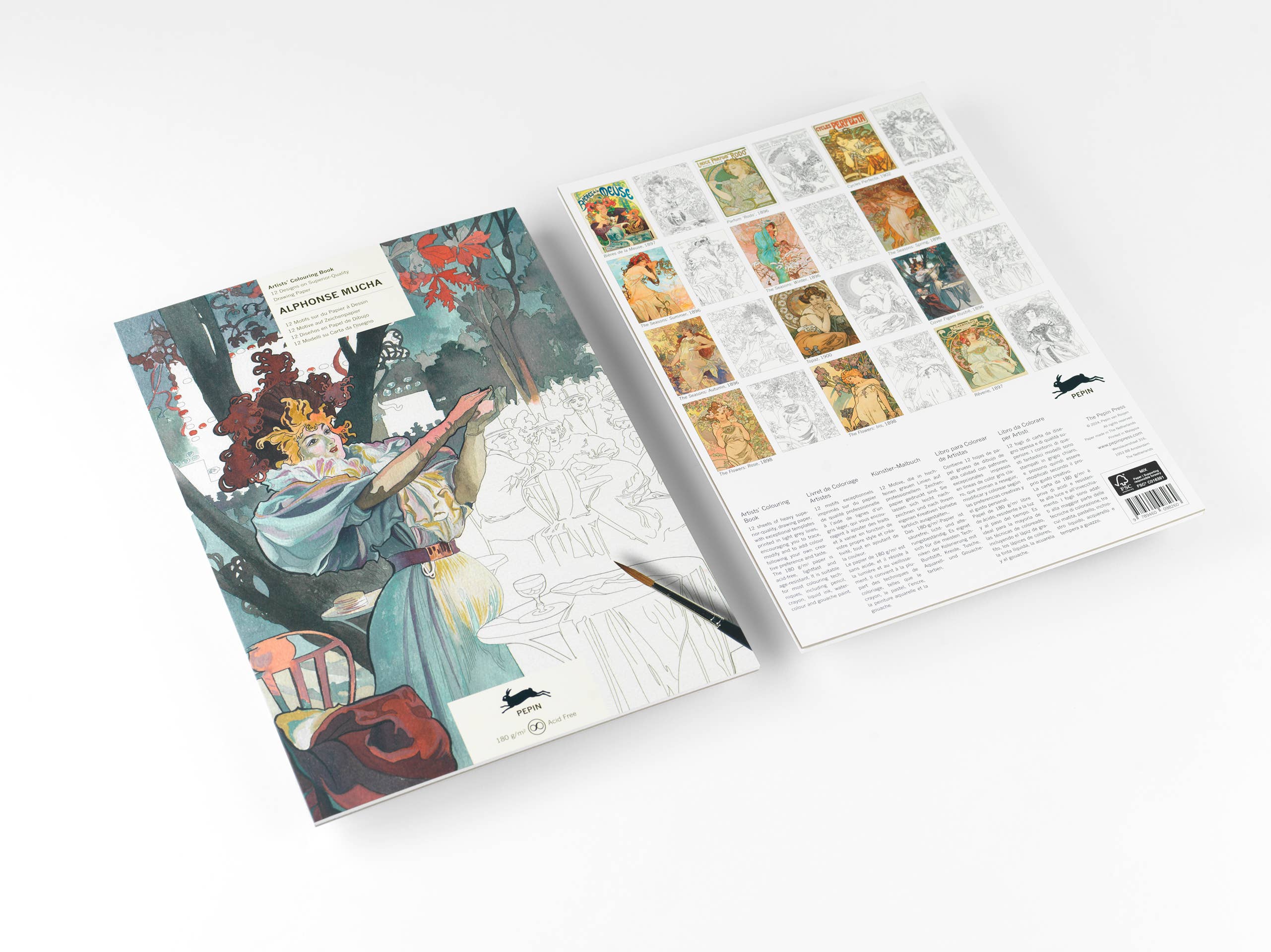 Mucha's Muse: A Professional Colouring Journey Inspired by Alphonse Mucha