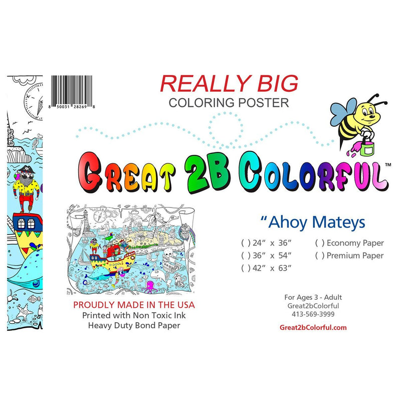 Great2bColorful Coloring Posters - Ahoy Mateys